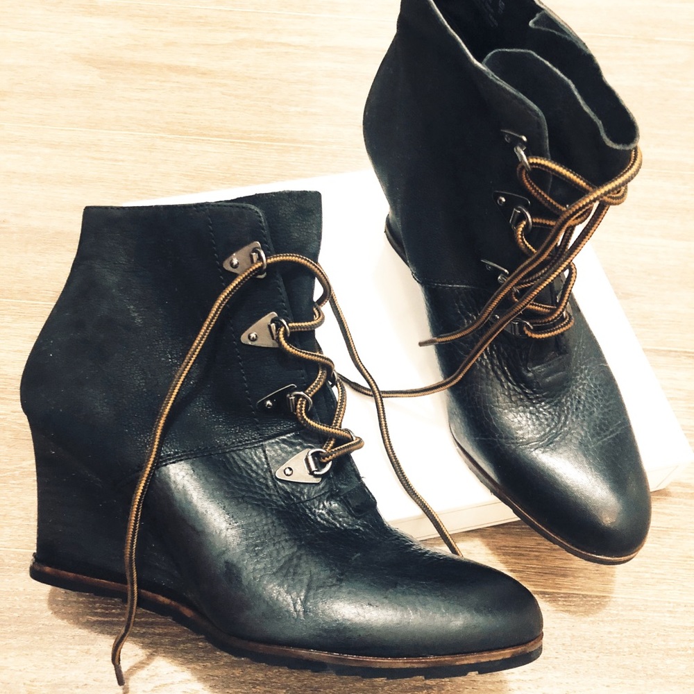 Franco Sarto Chic Leather Waterproof Booties